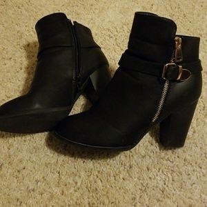 Black ankle boots